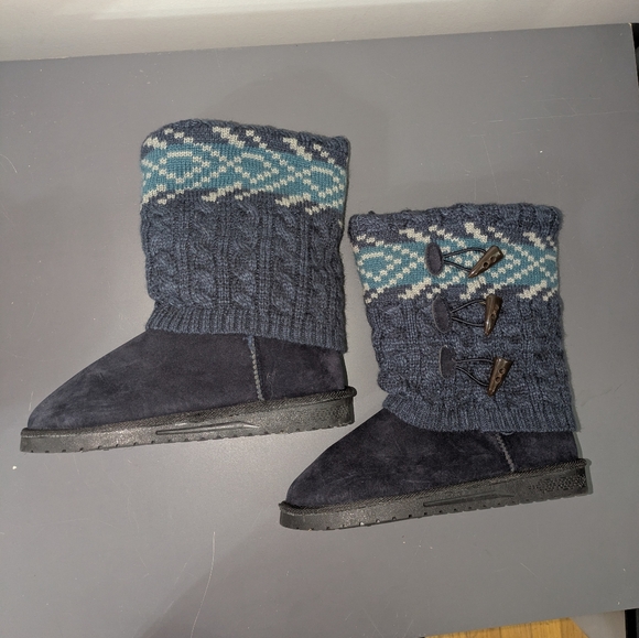 Muk Luk Cozy Knit Boots - Picture 2 of 7
